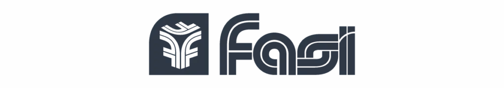 Logo FASI LP con simbolo stilizzato e testo